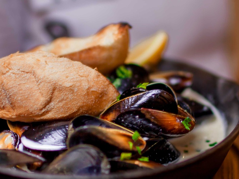 NEW Чорноморські мідії у вершковому соусі / Mussels in cheese sauce