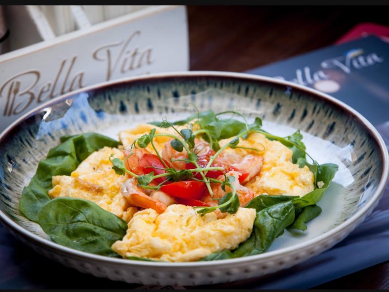NEW Скрембл з креветками або лососем / Scramble with shrimp or salmon