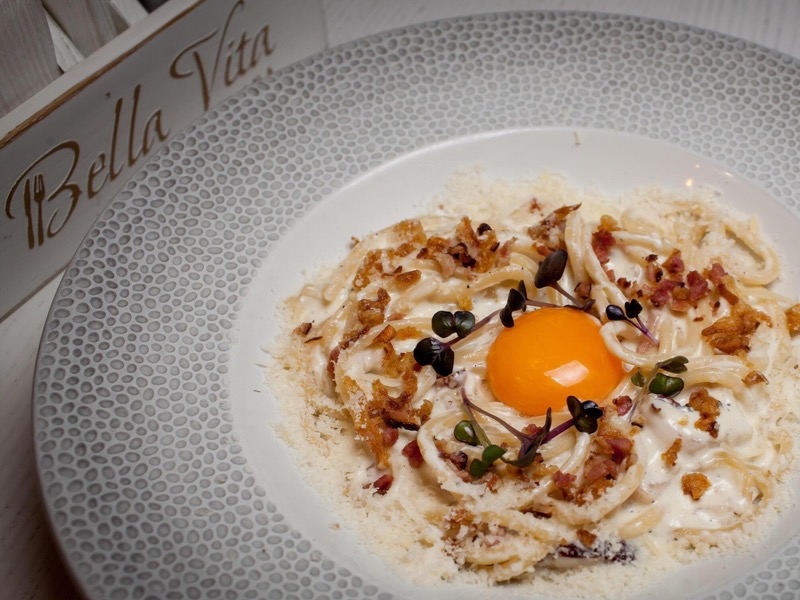 Карбонара з вершками / Carbonara with cream