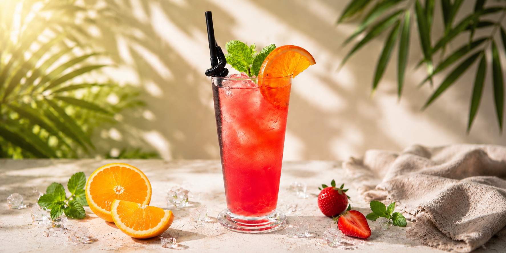 Лимонад полуничний / Strawberry lemonade