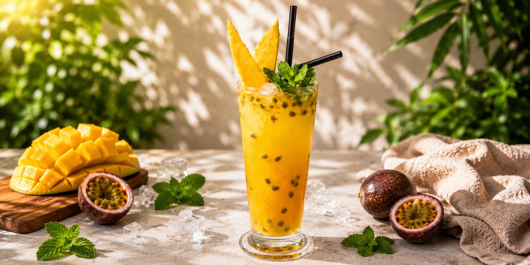 Лимонад манго - маракуйя / Mango and passion fruit lemonade